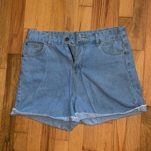High waisted mom shorts